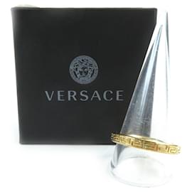 Versace-Versace Greek Key Ring Gold 25 Made in Italy-Golden