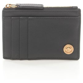 Versace Medusa Leather Card Case Black
