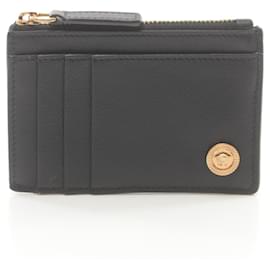 Versace-Versace Medusa Leather Card Case-Black