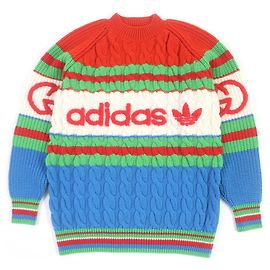 GUCCI Woll-Mohair Kabelstrickpullover XS Mehrfarben