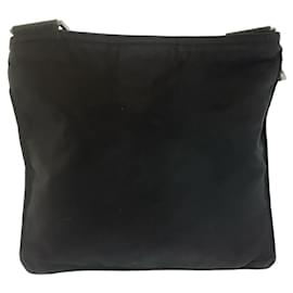Prada-Prada Nylon Tessuto Triangle Logo Shoulder Bag-Black