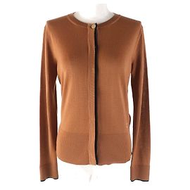 Salvatore Ferragamo Wool Cardigan Gancini Embroidery Other