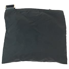 Prada-Prada Nylon Tessuto Triangle Logo Messenger Bag-Black