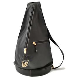 Loewe Anton Leather Backpack Black Black