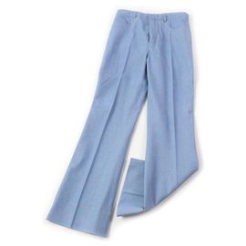 Yves Saint Laurent Saint Laurent Cotton Denim Pants Light Blue Light blue