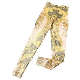 Pantaloni Leggings Fendi FF Logo Barocco Multi 36 Multicolore