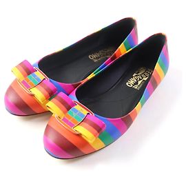 Salvatore Ferragamo VARINAR Leather Pumps with Vara Ribbon Other