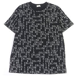 Céline Camiseta de cuello redondo con estampado de logo Celine en algodón Otro