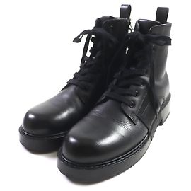 Valentino VLTN Leather Short Boots Black 40 Black