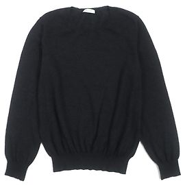 Valentino Kaschmir Rundhals-Strickpullover S Grau