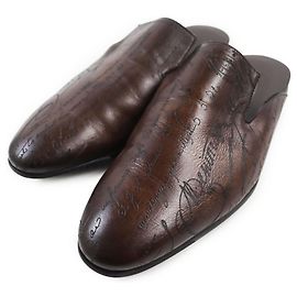 Berluti Leather Sandals Brown 7 Made in Italy Brown