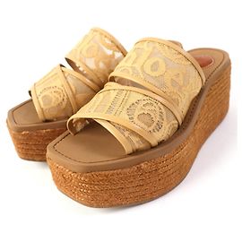Chloé Sandali con zeppa in pizzo Chloe WOODY Altro