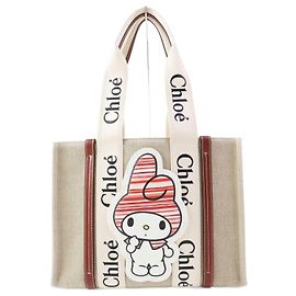 Chloé Chloe Sanrio Woody Medium My Melody Tote Bag Beige