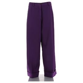 DRIES VAN NOTEN  Hosen T.FR 38 Wolle Lila