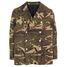 Balmain-Balmain Cotton Outerwear Khaki Multicolor-Other