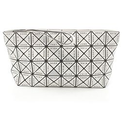 BAO BAO ISSEY MIYAKE PVC Coated Canvas Pouch White
