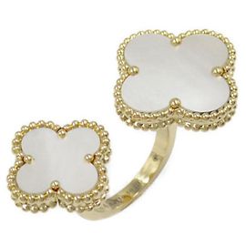 Anillo Magic Alhambra Van Cleef & Arpels K18 YG de madreperla Blanco