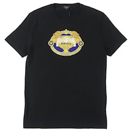 Versace-Versace Medusa Sequins T-shirt L Black-Other
