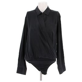 T By Alexander Wang T de Alexander Wang tops T.US 2 Seda Preto