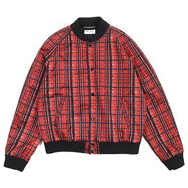 Yves Saint Laurent Saint Laurent Madras Check Satin Teddy Jacket Other