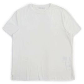 Camiseta de algodón elástico con logo triangular de Prada XL Blanco
