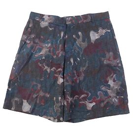 Shorts de seda e algodão com padrão oblíquo Dior Outro