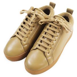 Tênis baixos de couro Bottega Veneta marrom 43 Marrom
