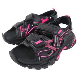 Sandalia Balenciaga Track 617543 Negro Rosa Otro