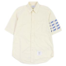 Camicia a maniche corte Thom Browne MWS256A Giallo