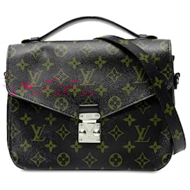 Louis Vuitton-Louis Vuitton Black Monogram Infrarouge Pochette Metis-Black