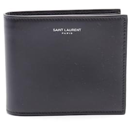 Saint Laurent-Saint Laurent East West Bi-Fold Wallet-Black