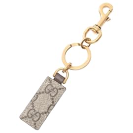 Gucci-GUCCI Ophidia Keychain-Brown,Beige