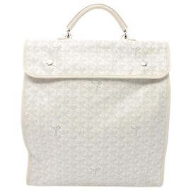 Goyard Saint Leger Rucksack Weiß