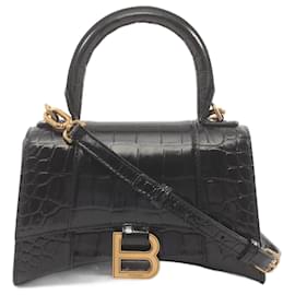 Balenciaga-Balenciaga Hourglass XS Handbag-Black