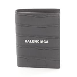 Balenciaga-Balenciaga Cash Vertical Bi-fold Wallet-Black