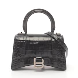 Balenciaga-Balenciaga Hourglass XS Handbag-Black