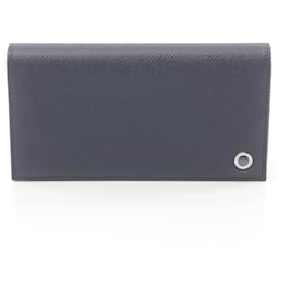 Bulgari-Bvlgari Bvlgari Bi-fold Long Wallet-Navy blue