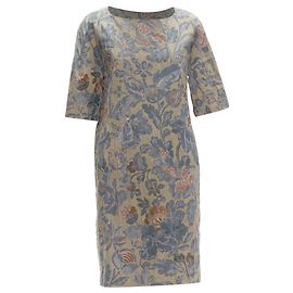 Vestido acolchado floral con diamantes de Dries Van Noten Multicolor
