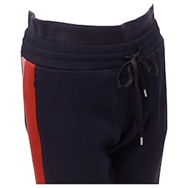 Alexander Mcqueen-Alexander McQueen double waistband jogger pants-Blue,Navy blue