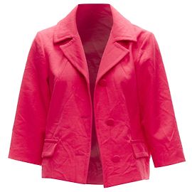 Marni creased crinkle wrapped buttons cropped boxy jacket Red