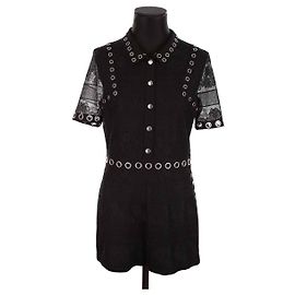 Maje Schwarzer Overall Schwarz