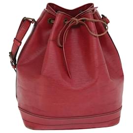 Louis Vuitton-LOUIS VUITTON Epi Noe Shoulder Bag Red M44007 LV Auth 92569-Red