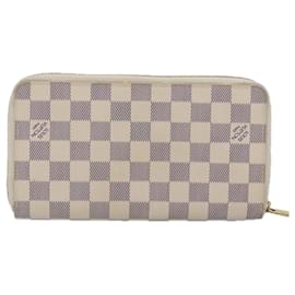 Louis Vuitton-LOUIS VUITTON Damier Azur Zippy Organizer Long Wallet N60012 LV Auth 92425-Other