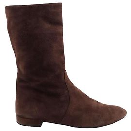 Prada Wildlederstiefel Braun
