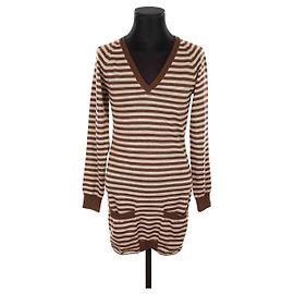 Jean Paul Gaultier Wollkleid Braun