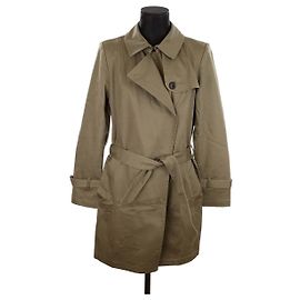 Isabel Marant Trench coat de algodón Caqui