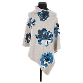 Eric Bompard Cashmere poncho Grey