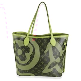 Louis Vuitton-Louis Vuitton Tahitienne Monogram Canvas Saint Tropez Neverfull MM-Brown,Red