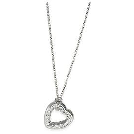 Pendente Open Heart Cable di David Yurman in argento sterling Argento Metallico