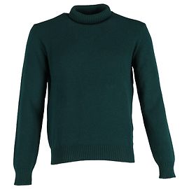 Suéter de lã verde com gola alta Ami Turtle Neck Verde